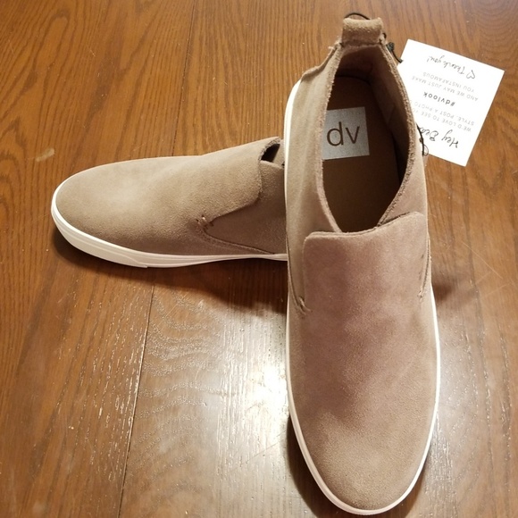 DV by Dolce Vita Shoes - Dolce Vita roselyn taupe brown suede shoe Rk:7:518